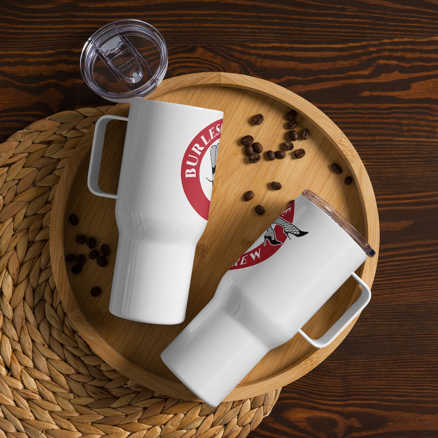 Travel mug with a handle Burlesque Brew Coffee