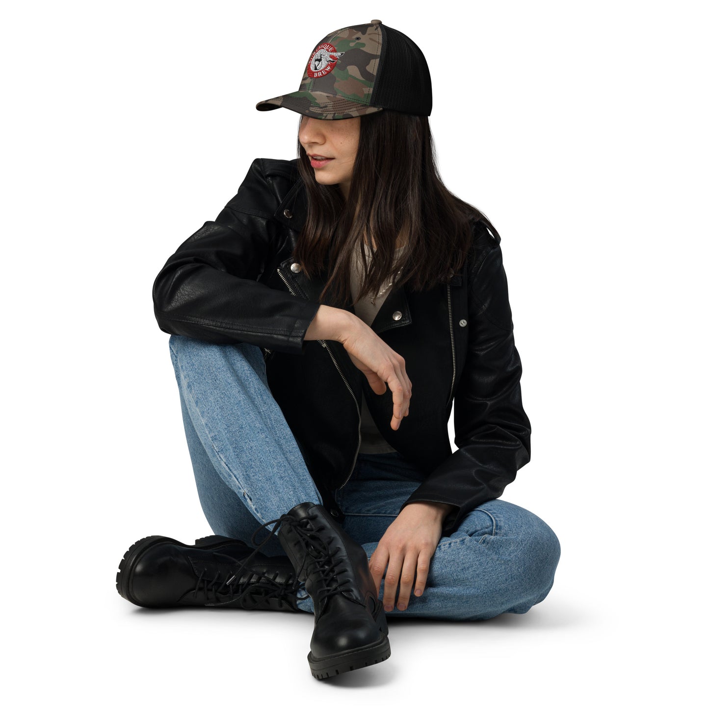 Camouflage Trucker Hat Default Title Burlesque Brew Coffee