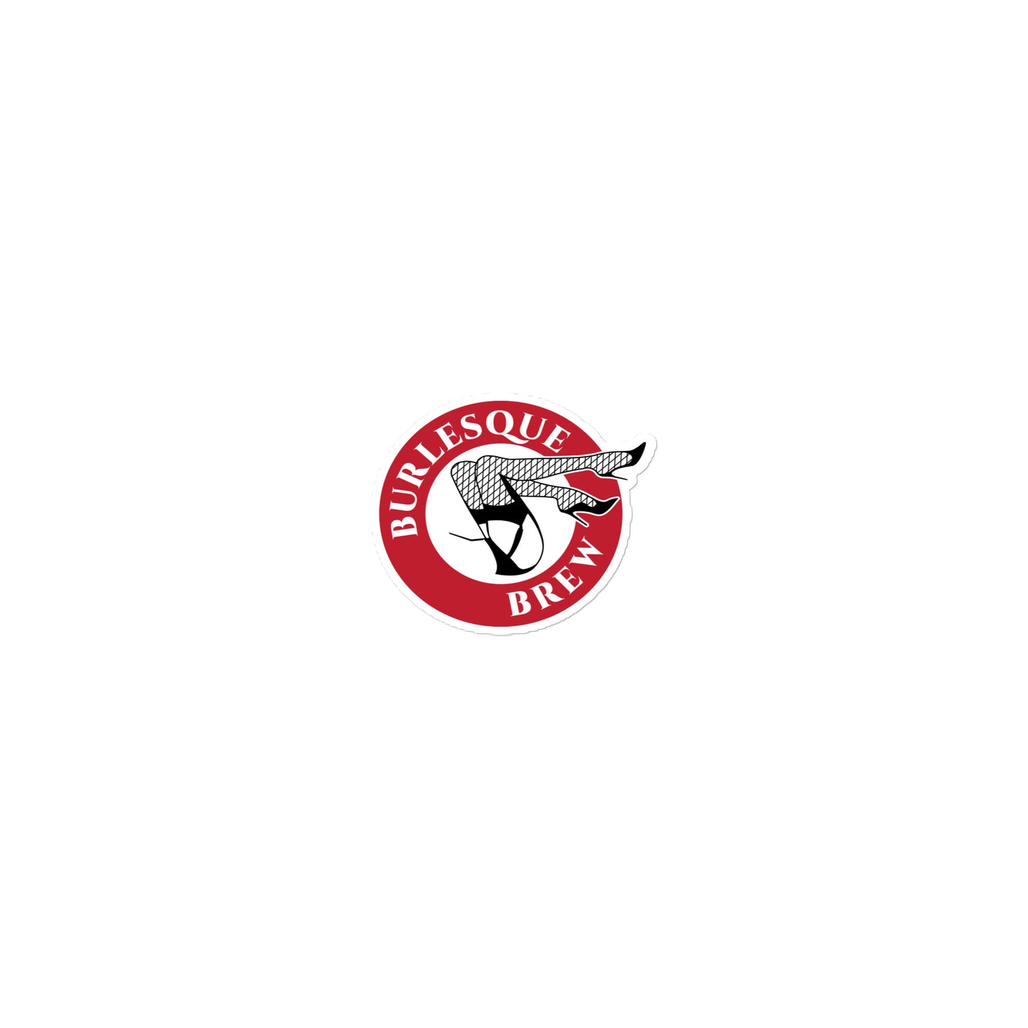 Bubble-free stickers 15″×3.75″ Burlesque Brew Coffee