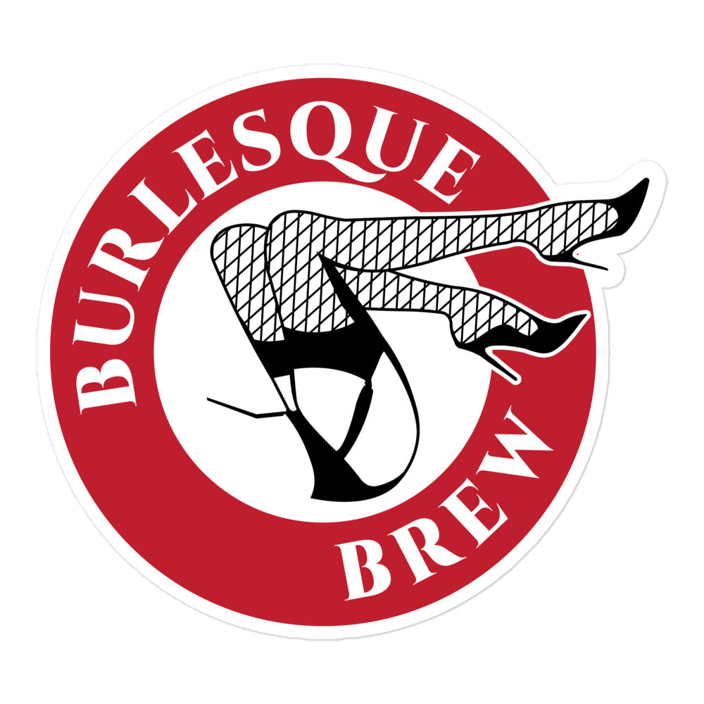 Bubble-free stickers 5.5″×5.5″ Burlesque Brew Coffee