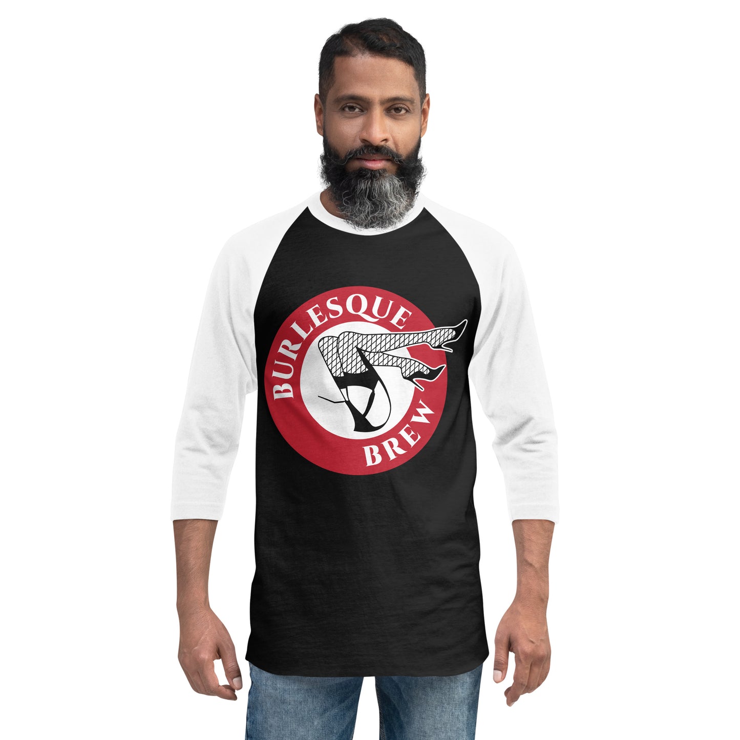 Men's 3/4 sleeve raglan shirt Burlesque Brew Coffee