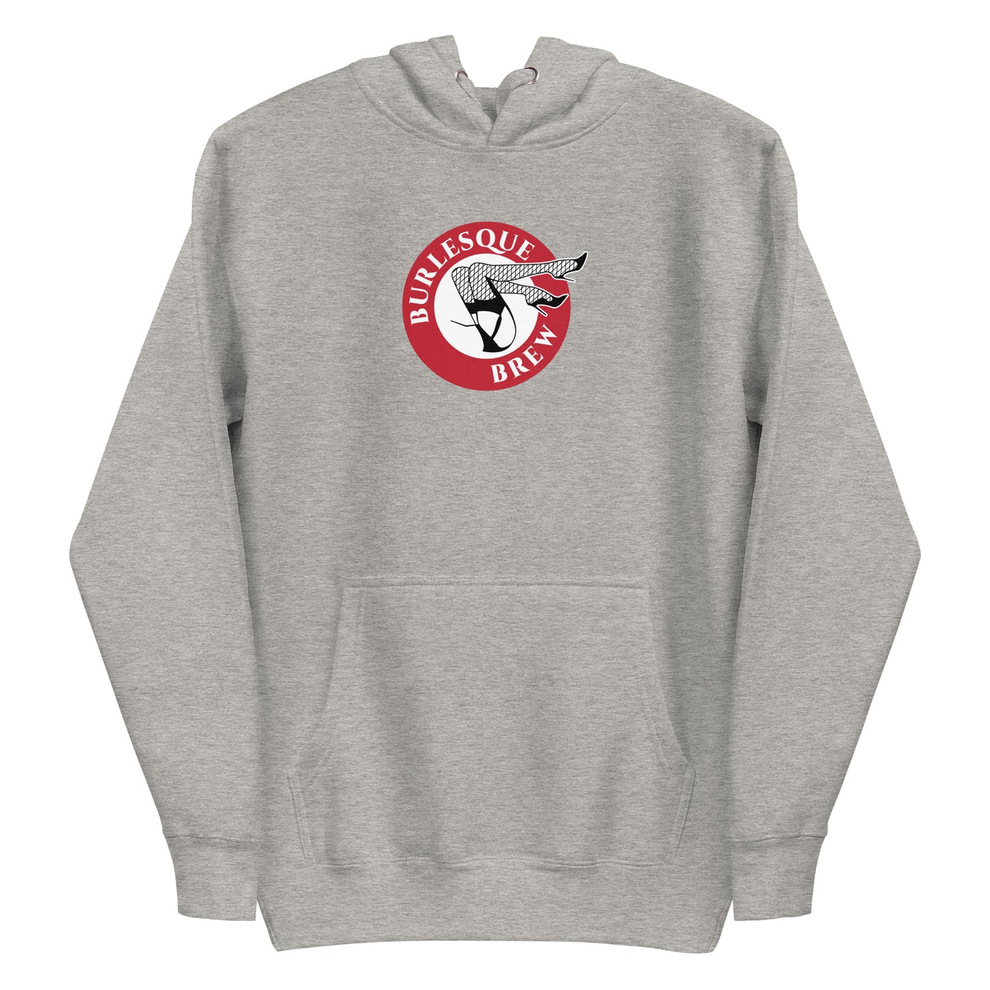 Unisex Hoodie Carbon Grey Burlesque Brew Coffee