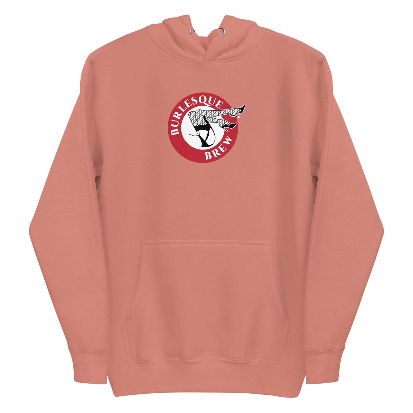 Unisex Hoodie Dusty Rose Burlesque Brew Coffee