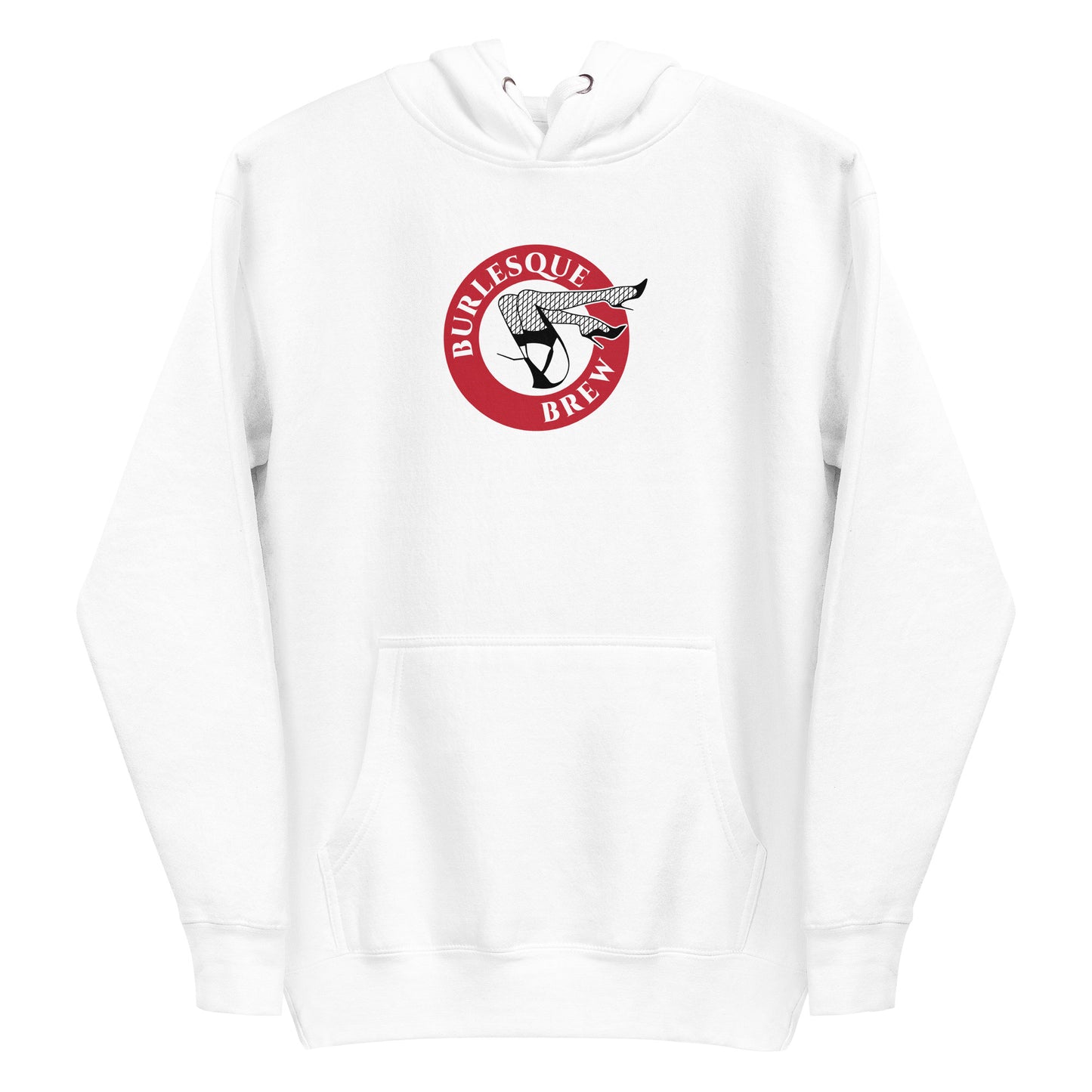 Unisex Hoodie White Burlesque Brew Coffee