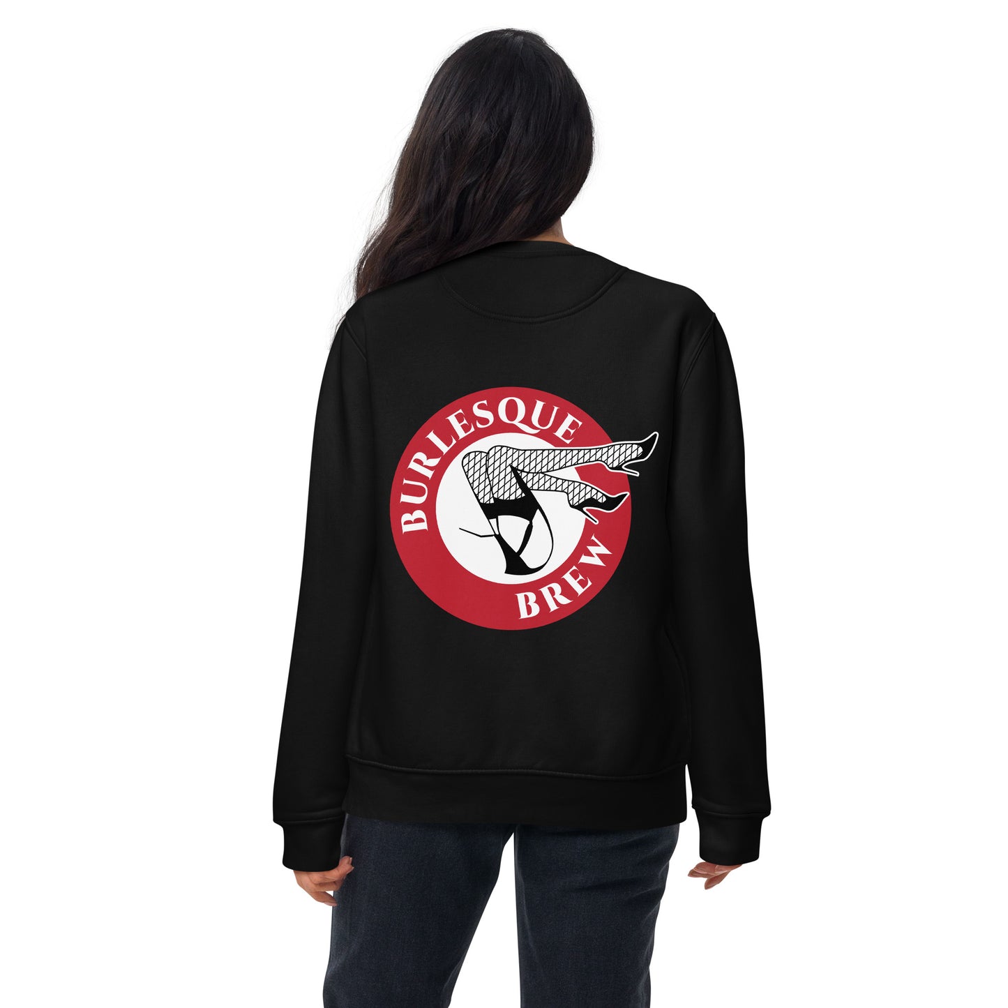 Premium Sweatshirt Back Print Burlesque Brew Coffee
