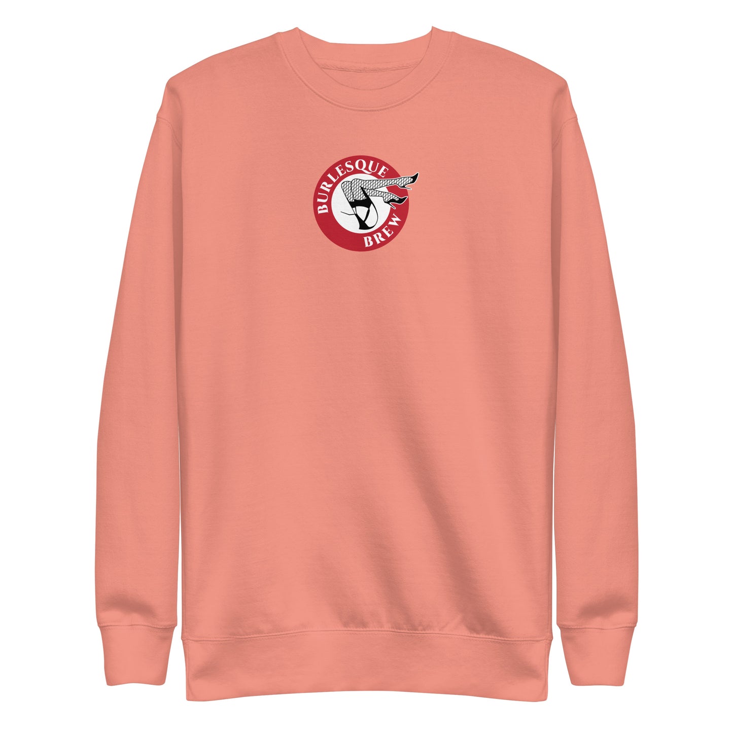 Unisex Premium Sweatshirt Dusty Rose Burlesque Brew Coffee