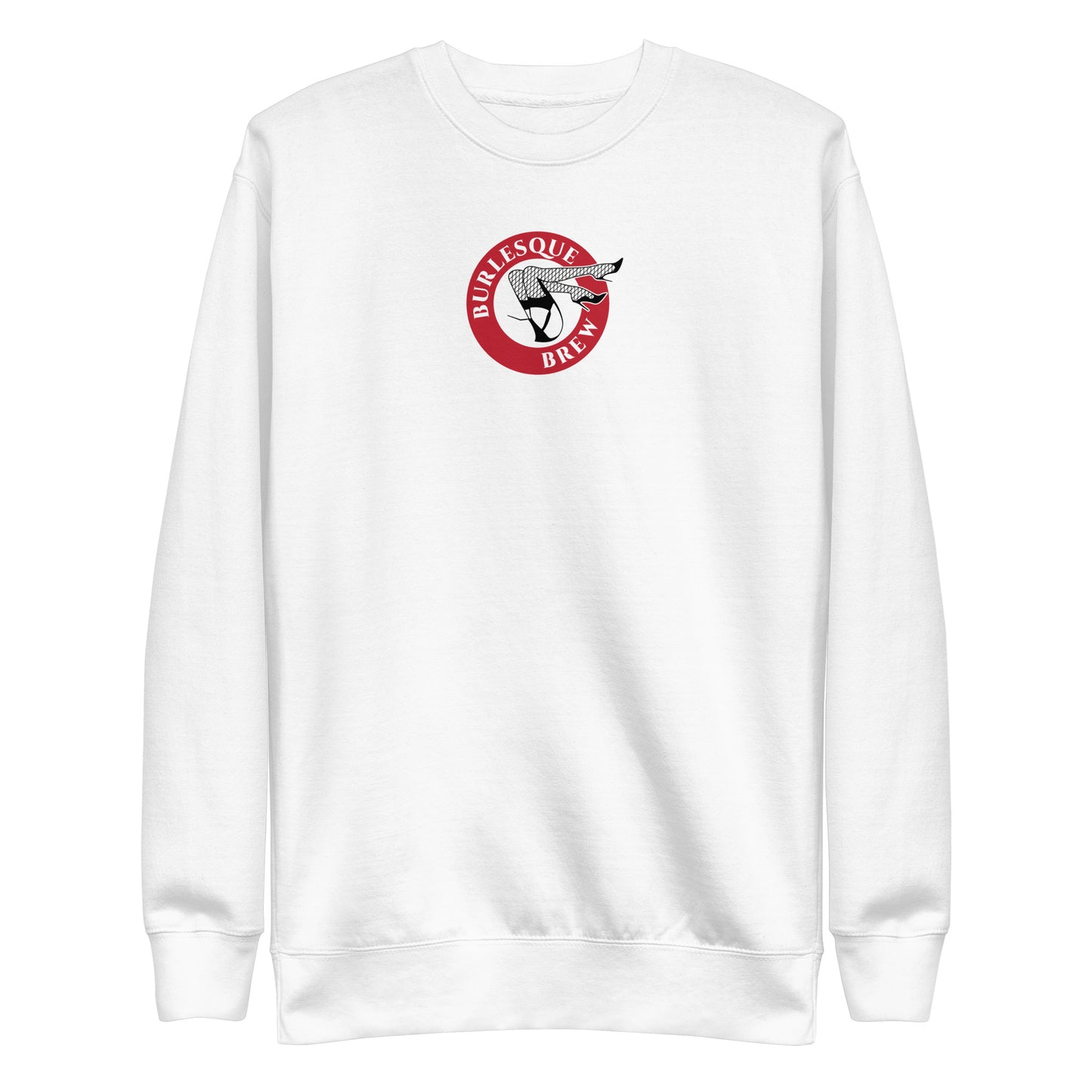 Unisex Premium Sweatshirt White Burlesque Brew Coffee