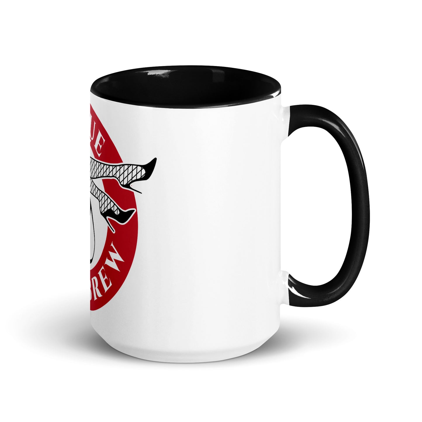 Mug with Color Inside Black 15oz Burlesque Brew Coffee