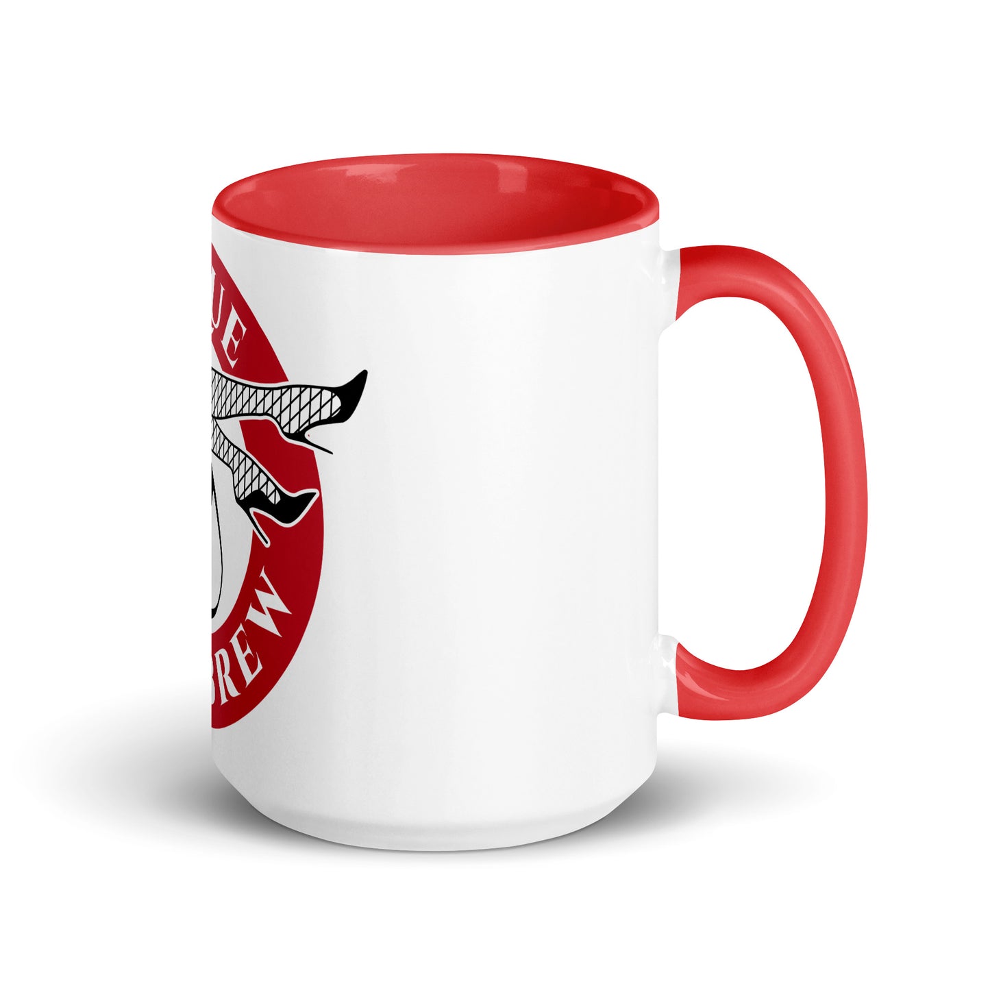 Mug with Color Inside Red 15oz Burlesque Brew Coffee